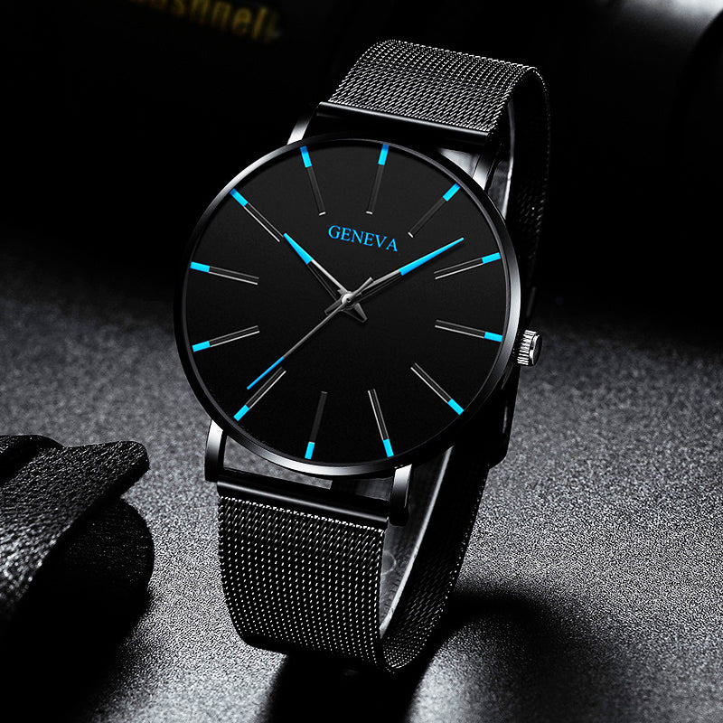 2023 Minimalist Men's Fashion Ultra Thin Business Watch