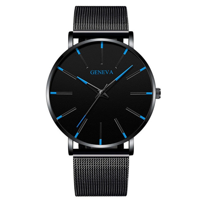 2023 Minimalist Men's Fashion Ultra Thin Business Watch