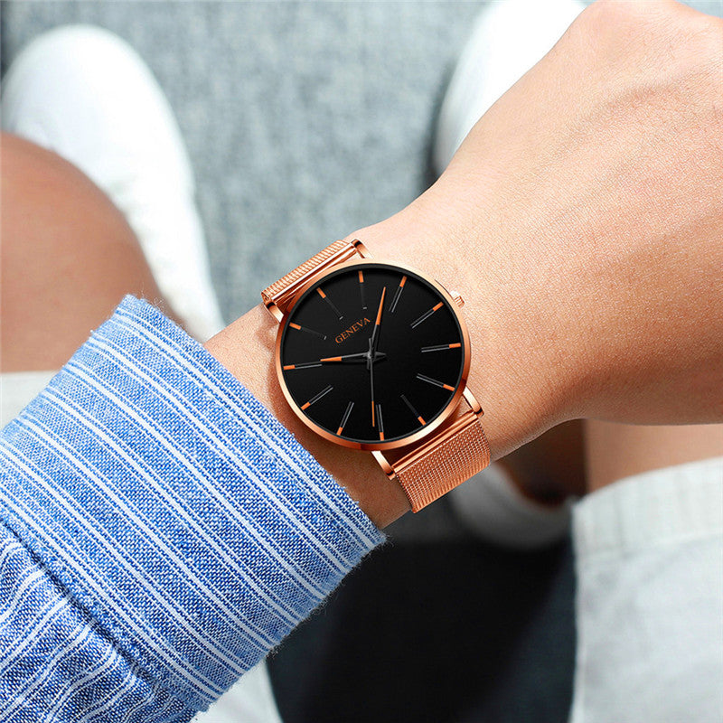 2023 Minimalist Men's Fashion Ultra Thin Business Watch