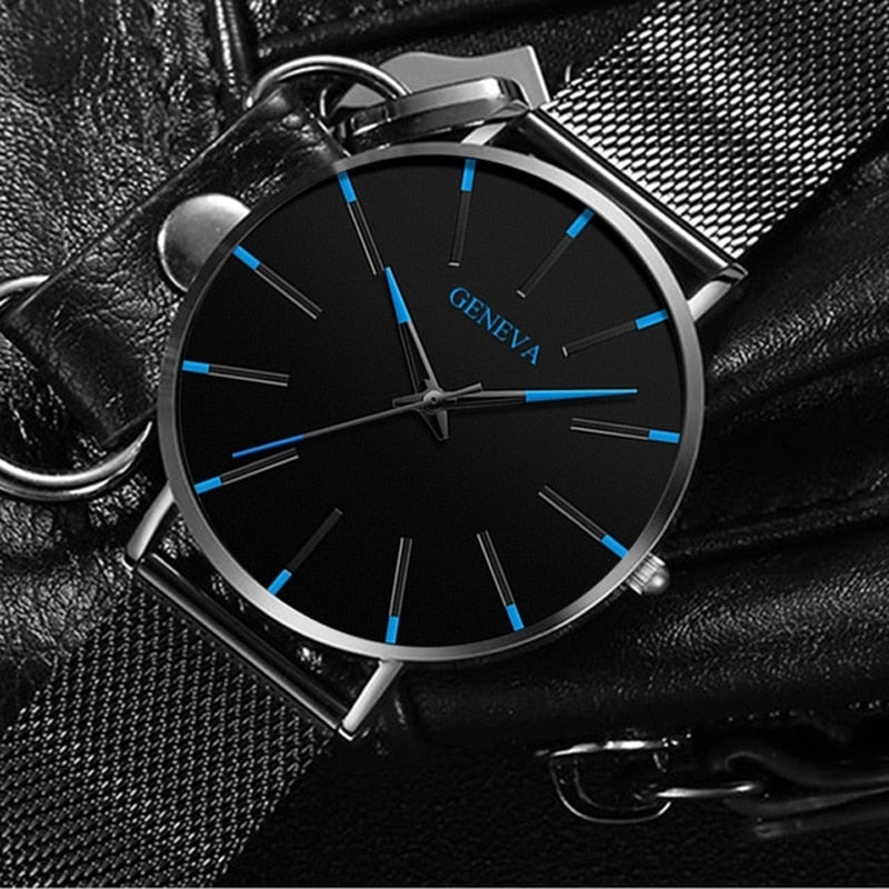 2023 Minimalist Men's Fashion Ultra Thin Business Watch