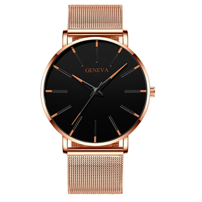 2023 Minimalist Men's Fashion Ultra Thin Business Watch