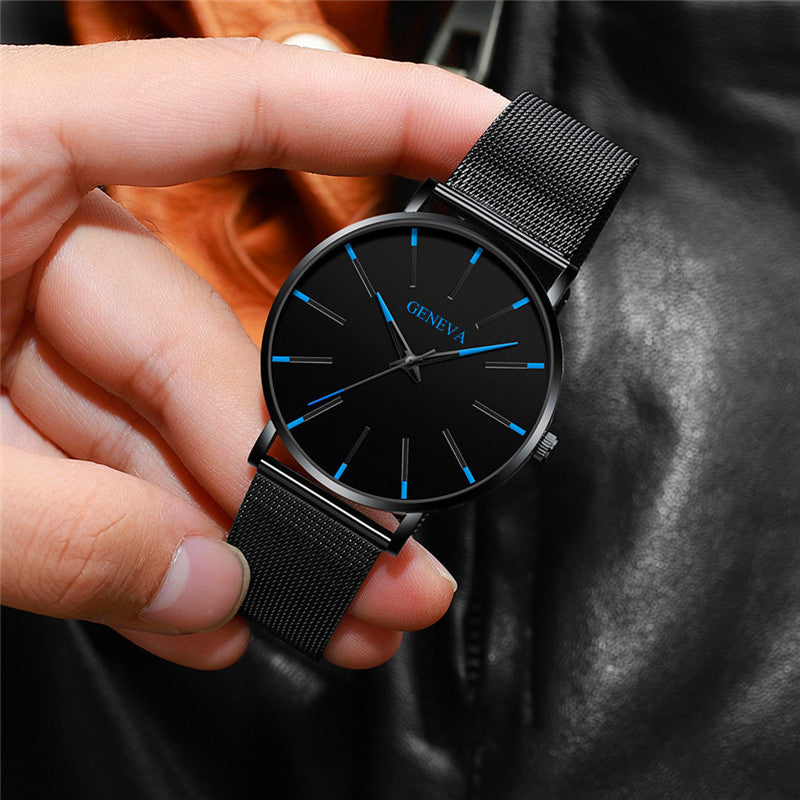 2023 Minimalist Men's Fashion Ultra Thin Business Watch