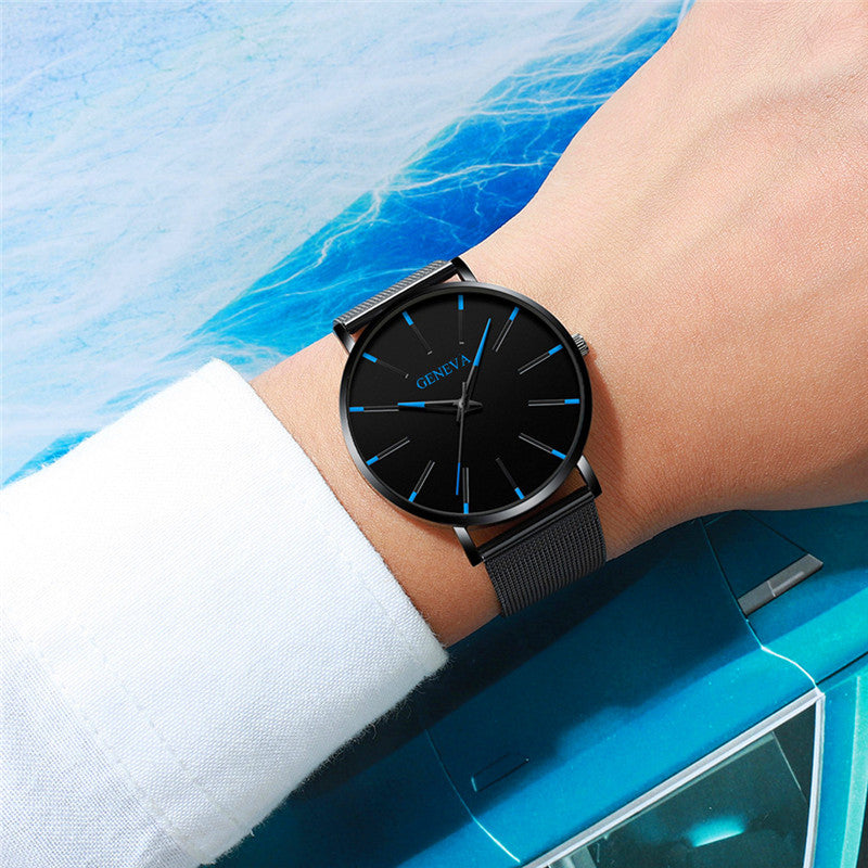 2023 Minimalist Men's Fashion Ultra Thin Business Watch