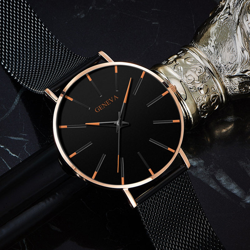 2023 Minimalist Men's Fashion Ultra Thin Business Watch