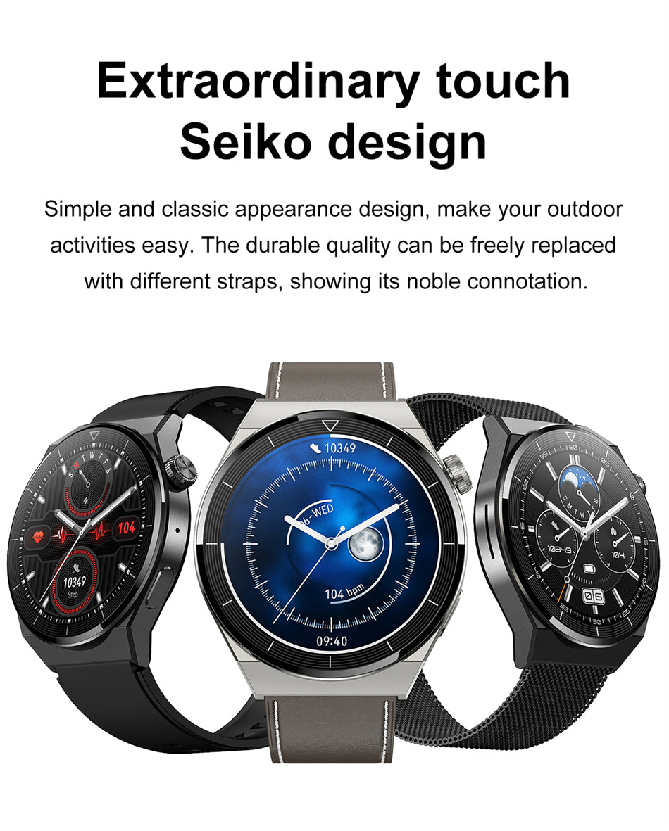 Waterproof NFC Fitness Smart Watch GT3 Pro For Huawei & Xiaomi HD Screen Bluetooth IP68