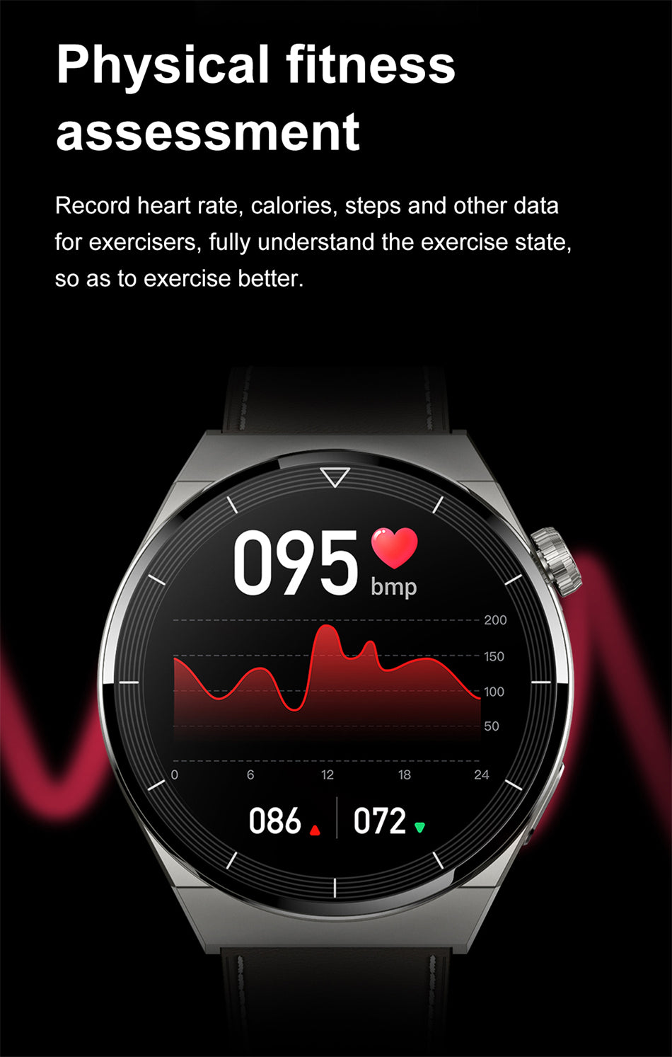 Waterproof NFC Fitness Smart Watch GT3 Pro For Huawei & Xiaomi HD Screen Bluetooth IP68