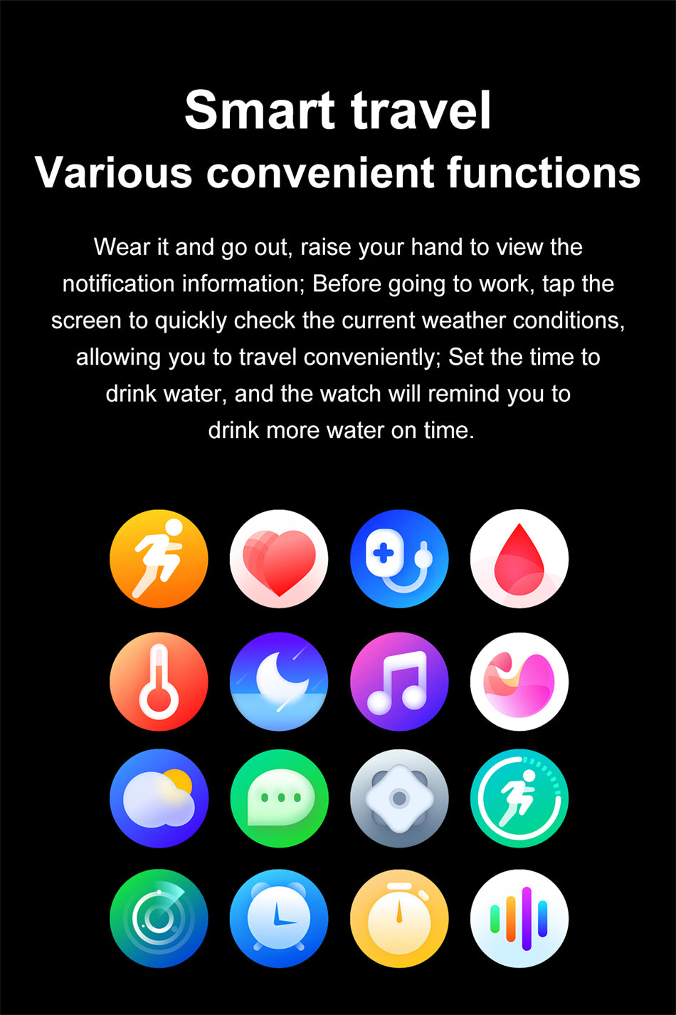 Waterproof NFC Fitness Smart Watch GT3 Pro For Huawei & Xiaomi HD Screen Bluetooth IP68