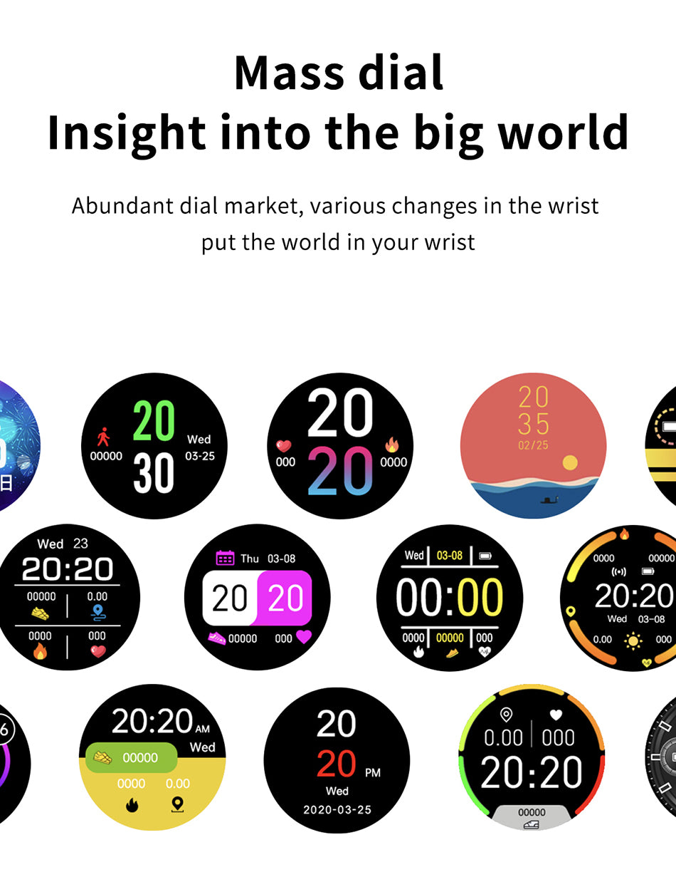 IP67 Waterproof Fitness Smart Watch Bluetooth For Android & IOS