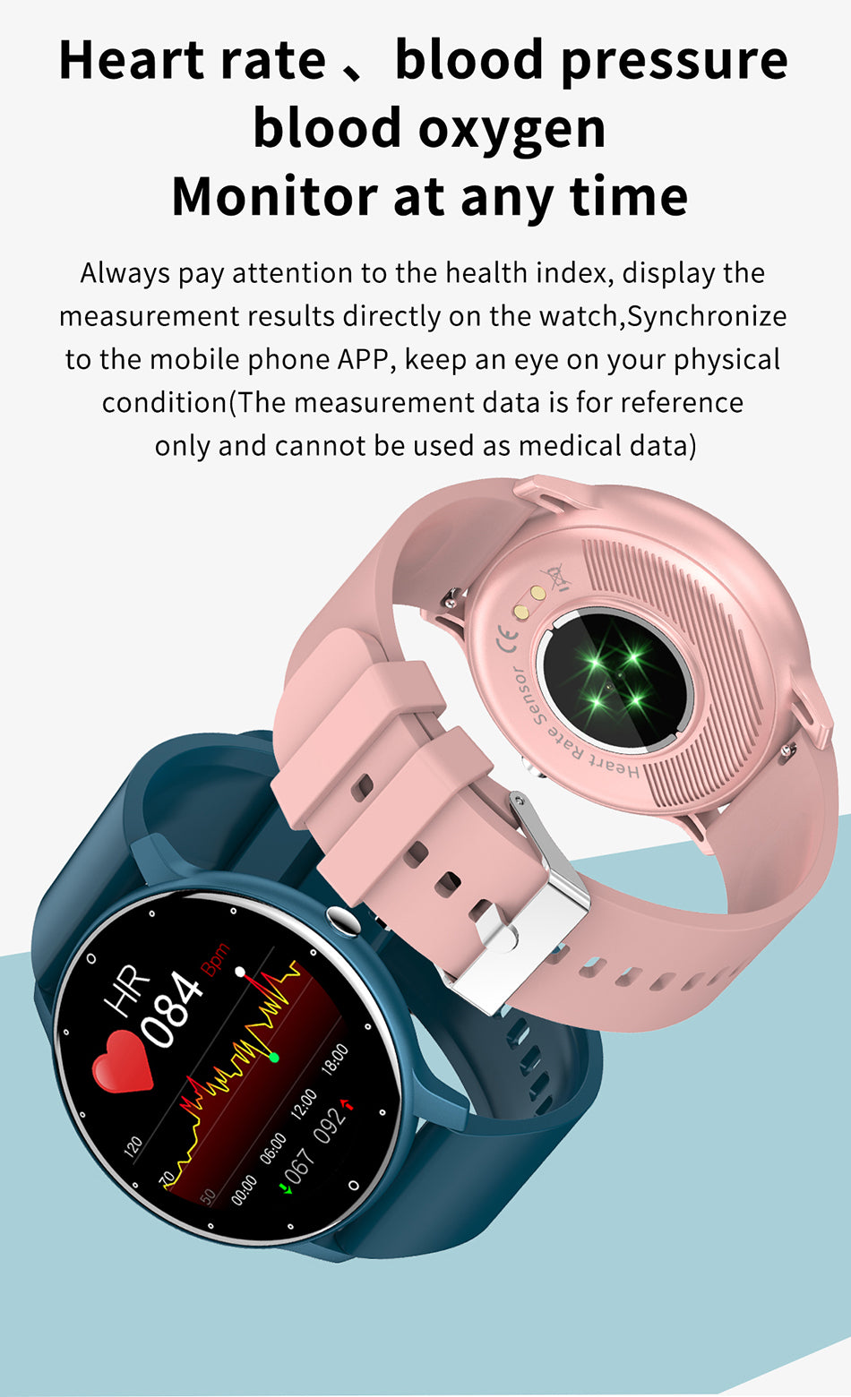 IP67 Waterproof Fitness Smart Watch Bluetooth For Android & IOS