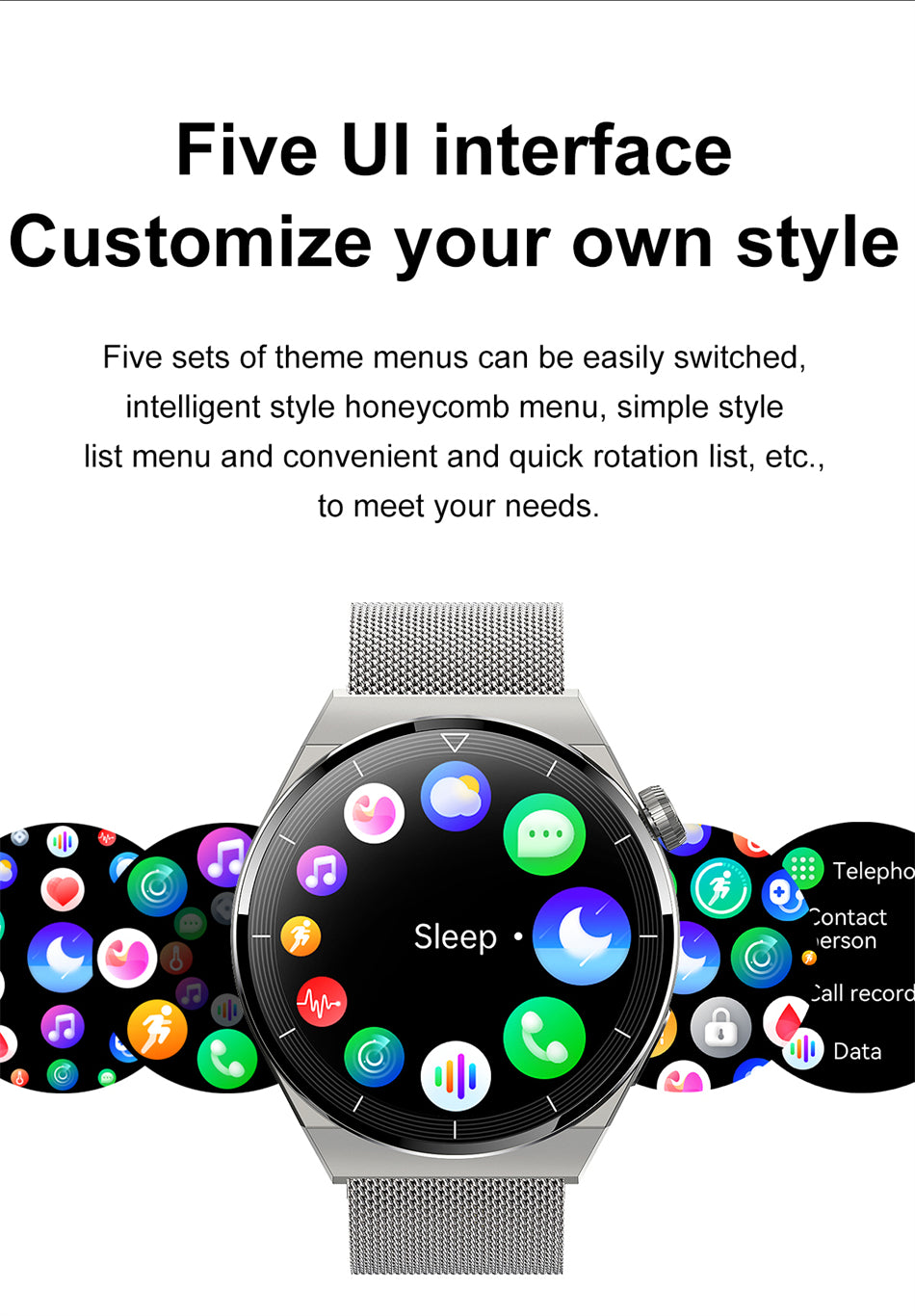 Waterproof NFC Fitness Smart Watch GT3 Pro For Huawei & Xiaomi HD Screen Bluetooth IP68