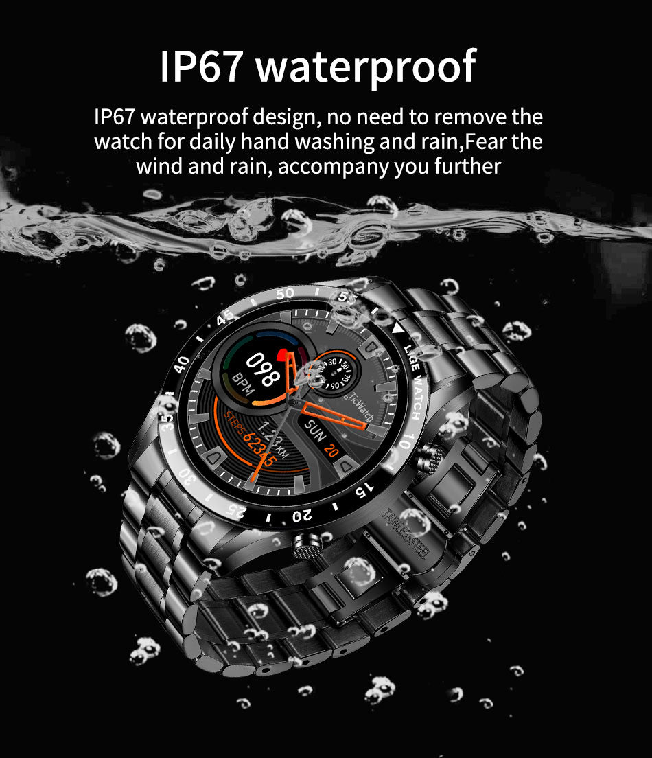 LIGE 2023 Full Cicle Touch Screen Luxury Waterproof Fitness Smart Watch + Box